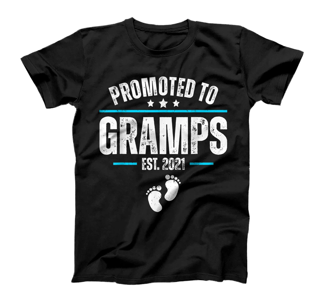 Mens Promoted to Gramps Est 2021 Shirt new Baby Gramps T-Shirt