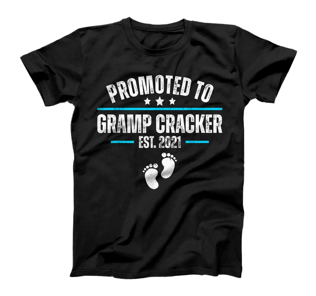 Mens Promoted to Gramp Cracker Est 2021 new Baby Gramp Cracker T-Shirt