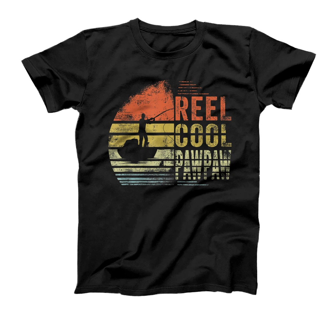 Reel Cool Pawpaw Fishing Dad Gifts Father's Day Fisherman T-Shirt