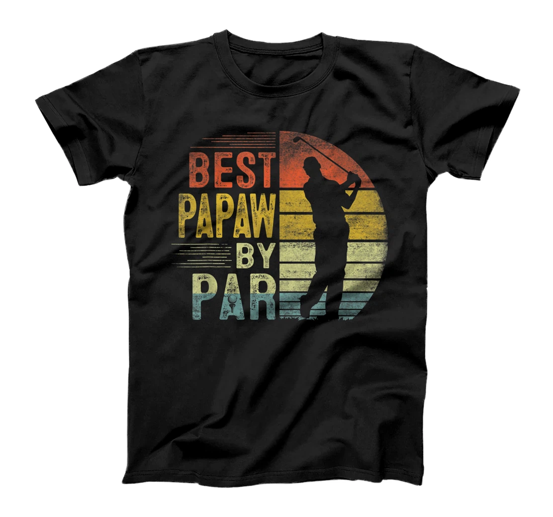 Personalized Mens Best Papaw By Par Daddy Father's Day Gift Golf Lover Golfer T-Shirt