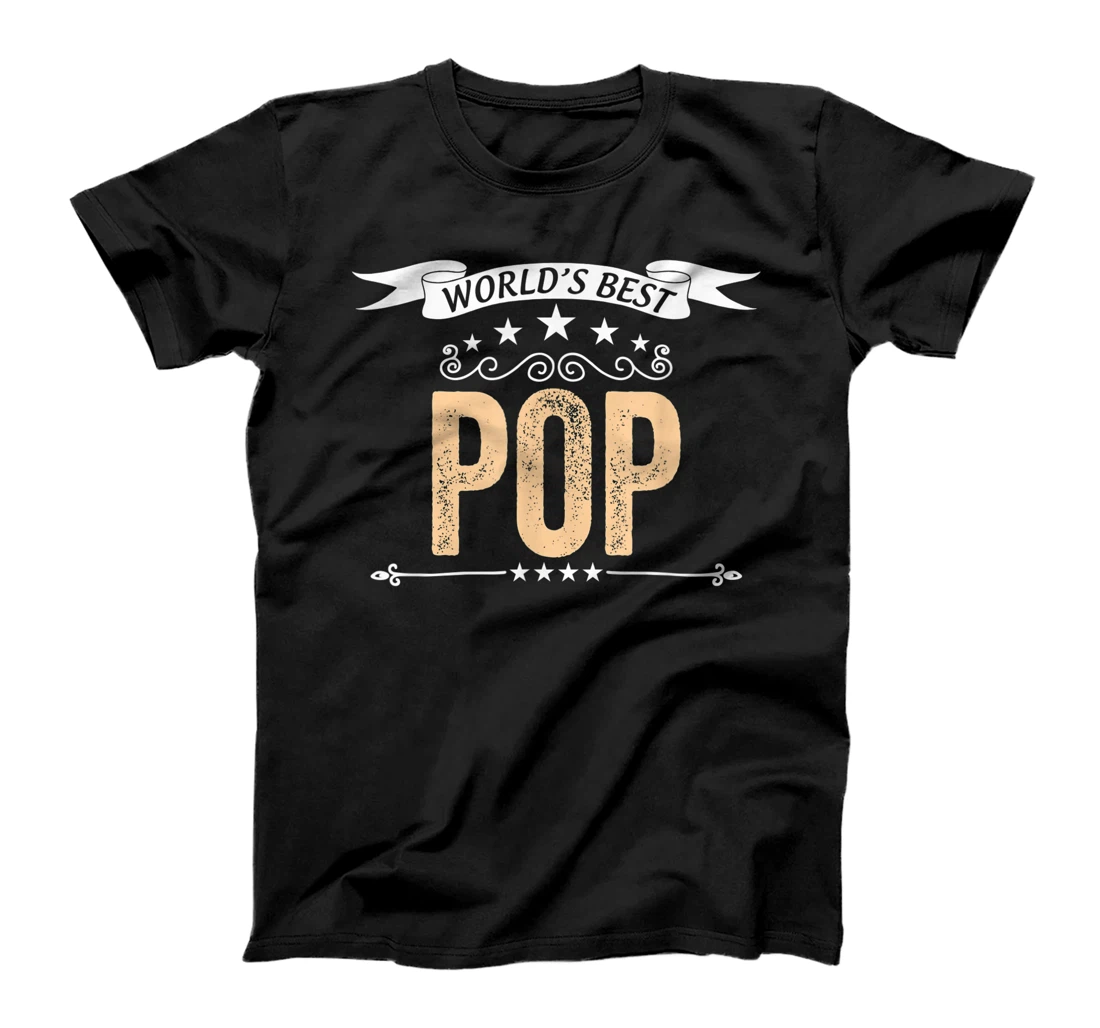 Personalized Mens World's Best POP Fathers Day T-Shirt