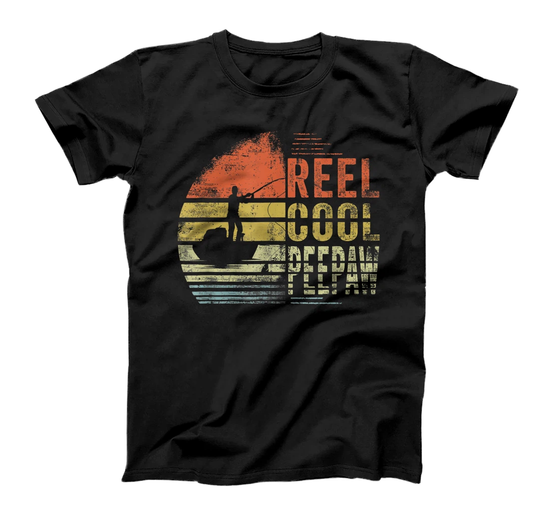 Reel Cool Peepaw Fishing Dad Gifts Father's Day Fisherman T-Shirt