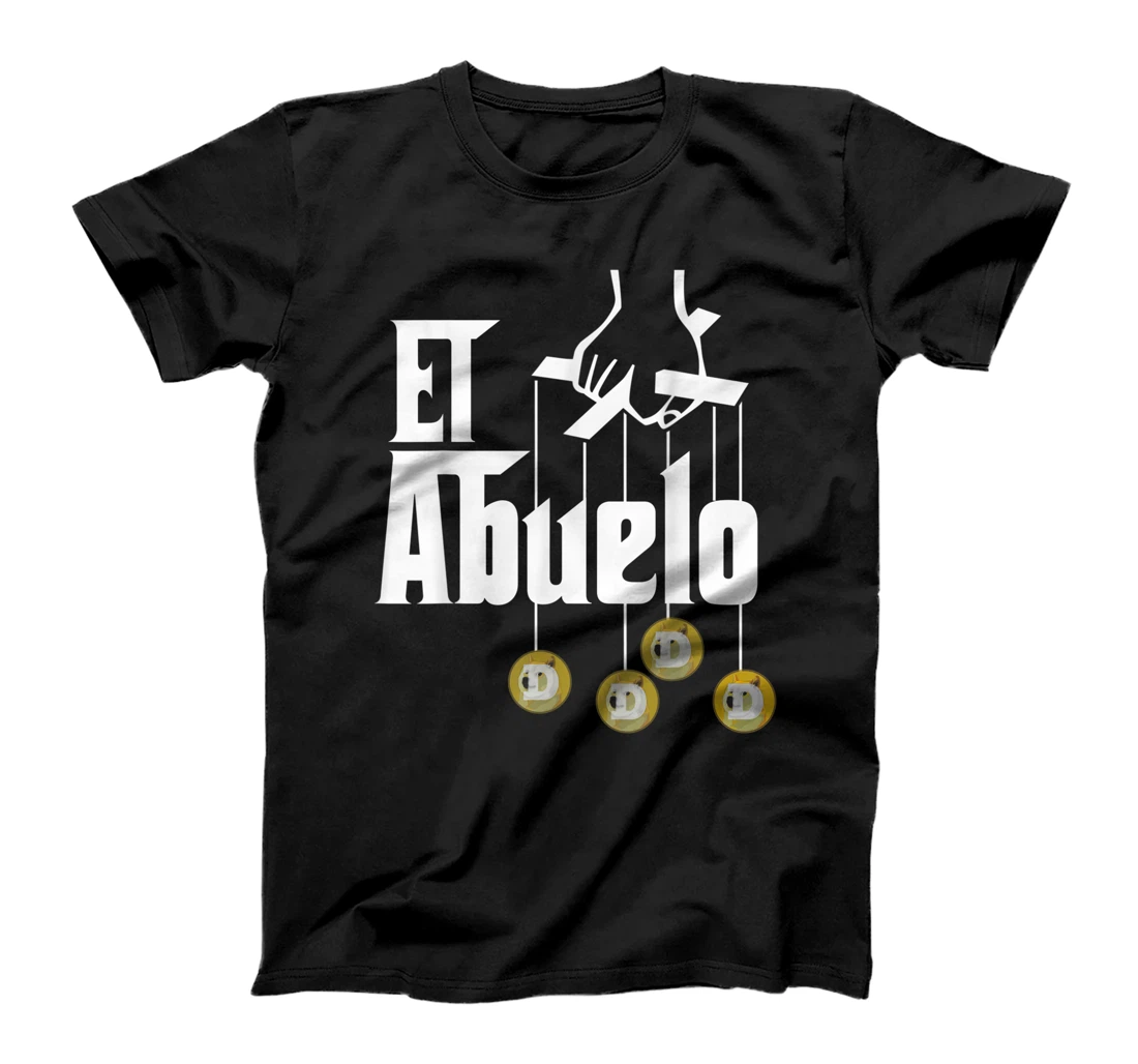 Mens El Abuelo - Spanish Hispanic Grandfather Dogecoin T-Shirt