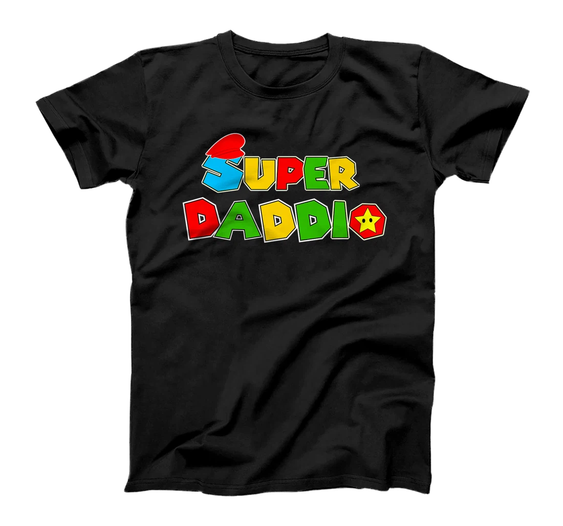 Super-Daddio Funny Dad Daddy Video Game Lover Fathers Day Premium T-Shirt