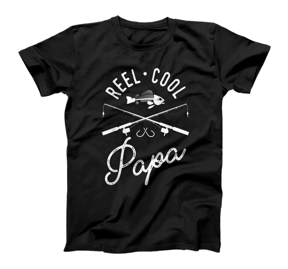 Personalized Reel Cool Papa Fisherman Father's Day Fishing T-Shirt