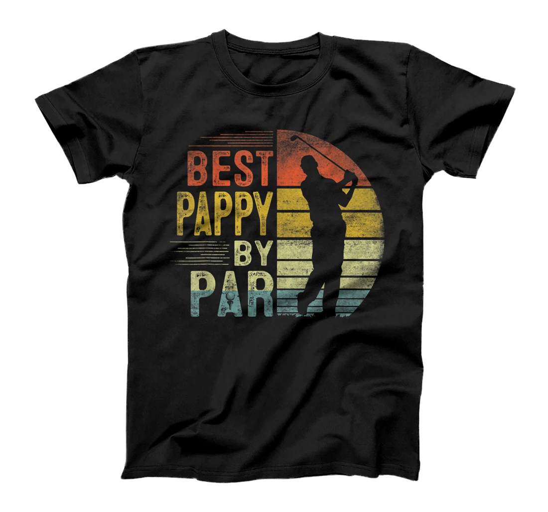 Personalized Mens Best Pappy By Par Daddy Father's Day Gift Golf Lover Golfer T-Shirt
