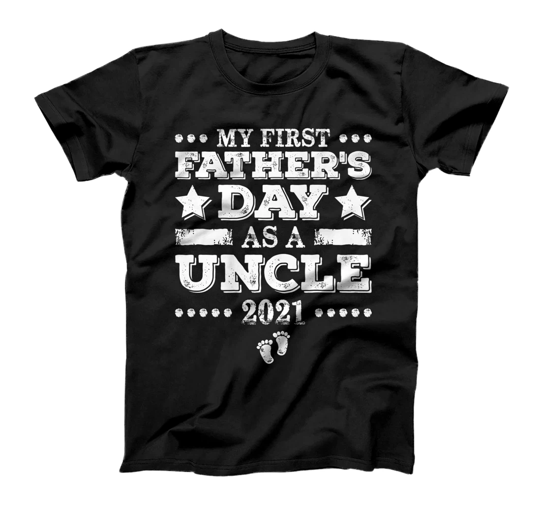 My First Father's Day As Uncle New Baby Announcement Retro Premium T-Shirt