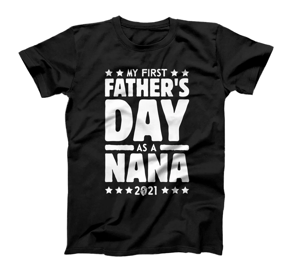 My First Father's Day As Nana New Baby Announcement Retro Premium T-Shirt