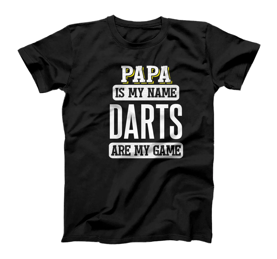 Funny Darts Gift for Papa Fathers Day Design Premium T-Shirt