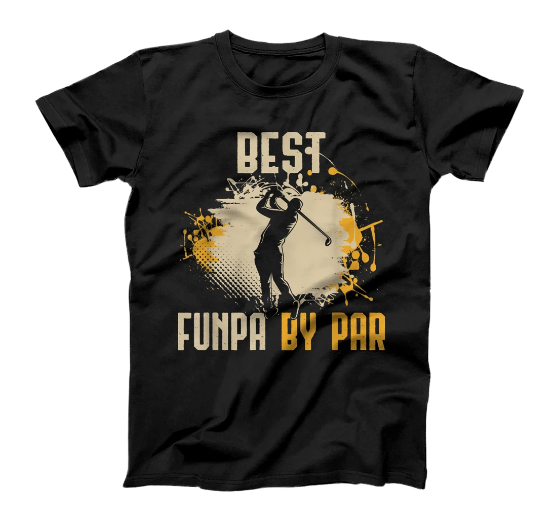 Mens Best Funpa by Par - Grandpa Golf Design Vintage Father Day T-Shirt