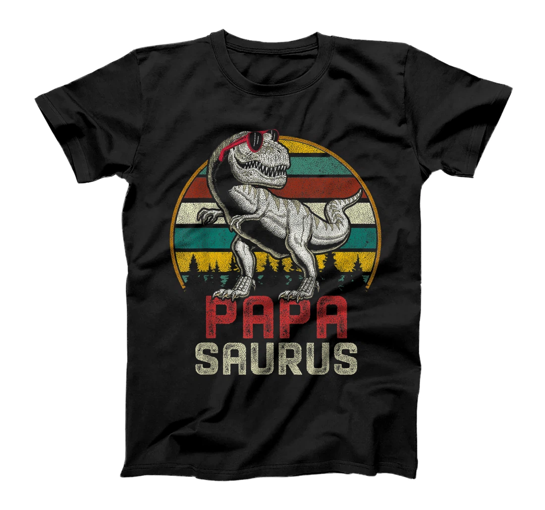 Papasaurus T Rex Dinosaur Papa Saurus Family Matching T-Shirt