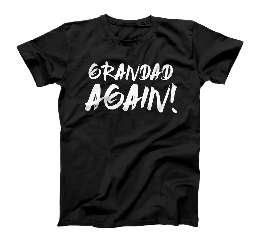 Grandad Again Pregnancy Announcement For Men Dad Fathers Day Premium T-Shirt