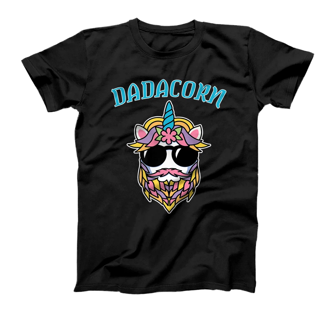 Dadacorn Funny Dad Beard For Daddy Unicorn Fathers Day Humor Premium T-Shirt