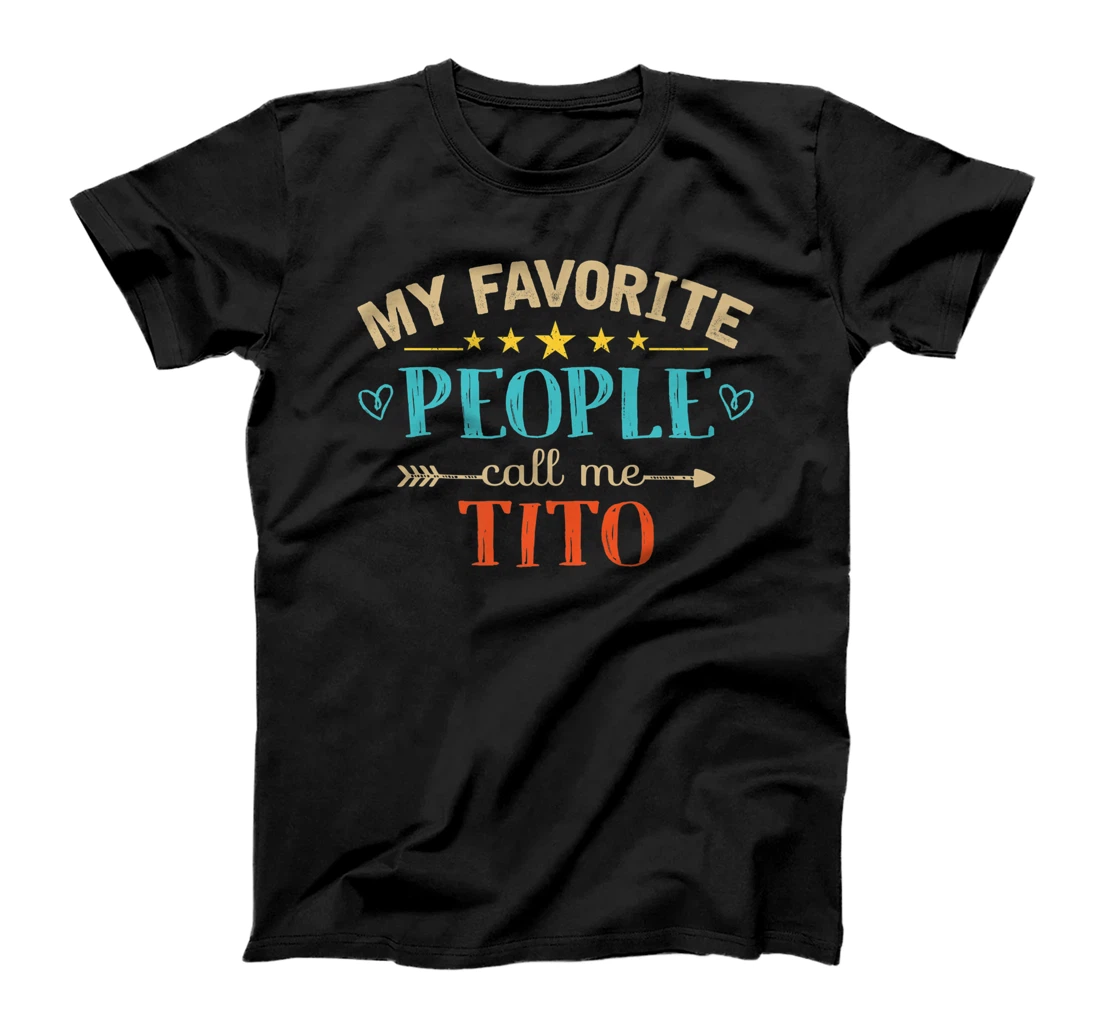 My Favorite People Call Me Tito Retro Style Funny Grandpa Premium T-Shirt