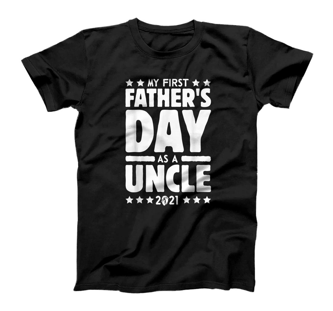 My First Father's Day As Uncle New Baby Announcement Retro T-Shirt