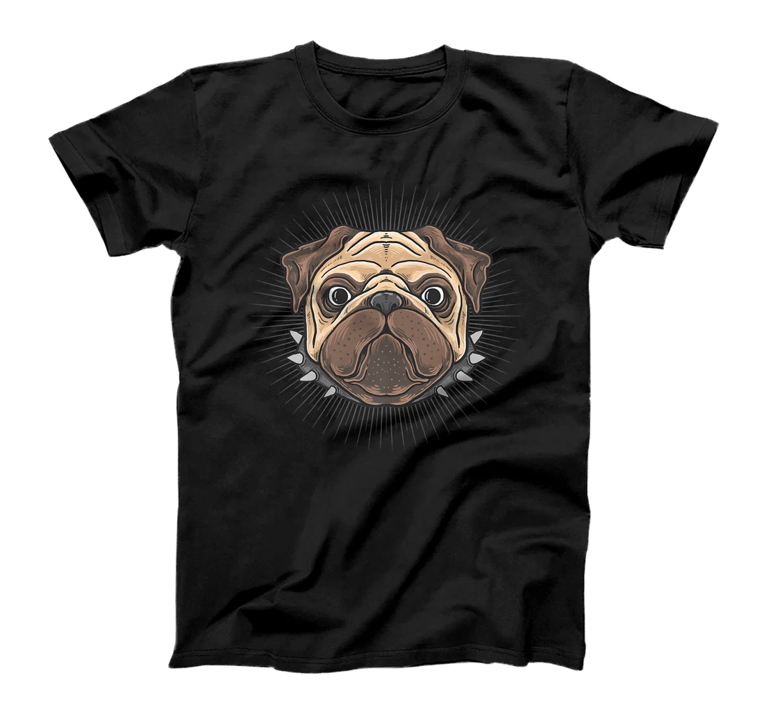 Pug Head Dog Owner Dogs Lover Pet Animal Puppies Premium T-Shirt