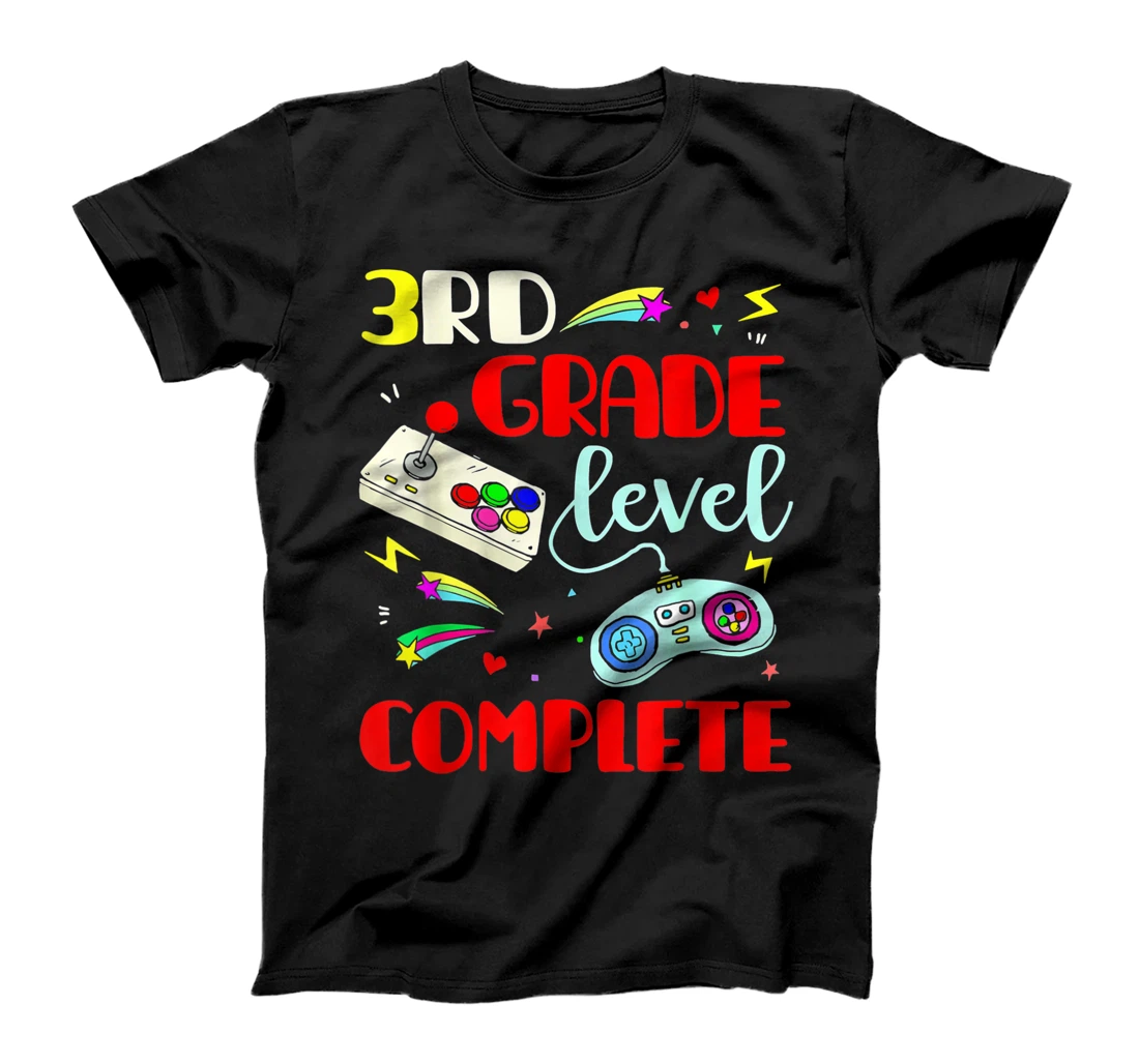 3rd Grade Level Complete School Graduation Boys Video Gamer T-Shirt