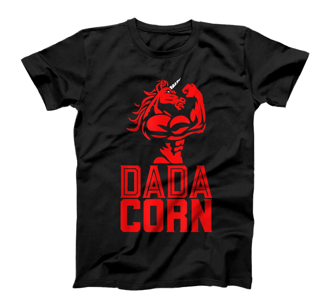 Dadacorn Funny Dad Unicorn Gym Workout Fathers Day Humor T-Shirt