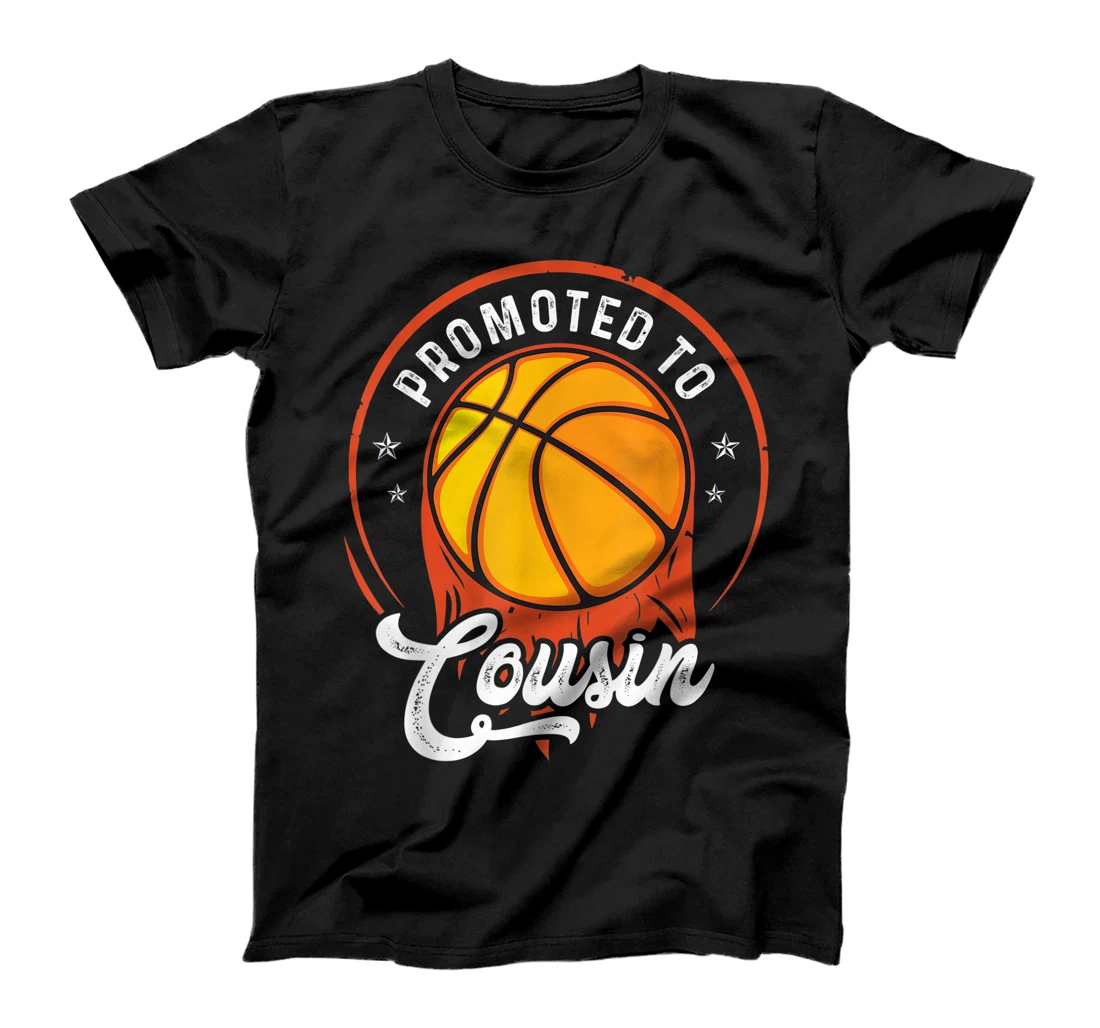 Personalized Mens Promoted To Cousin Expecting Soon To Be Cousin Basketball T-Shirt