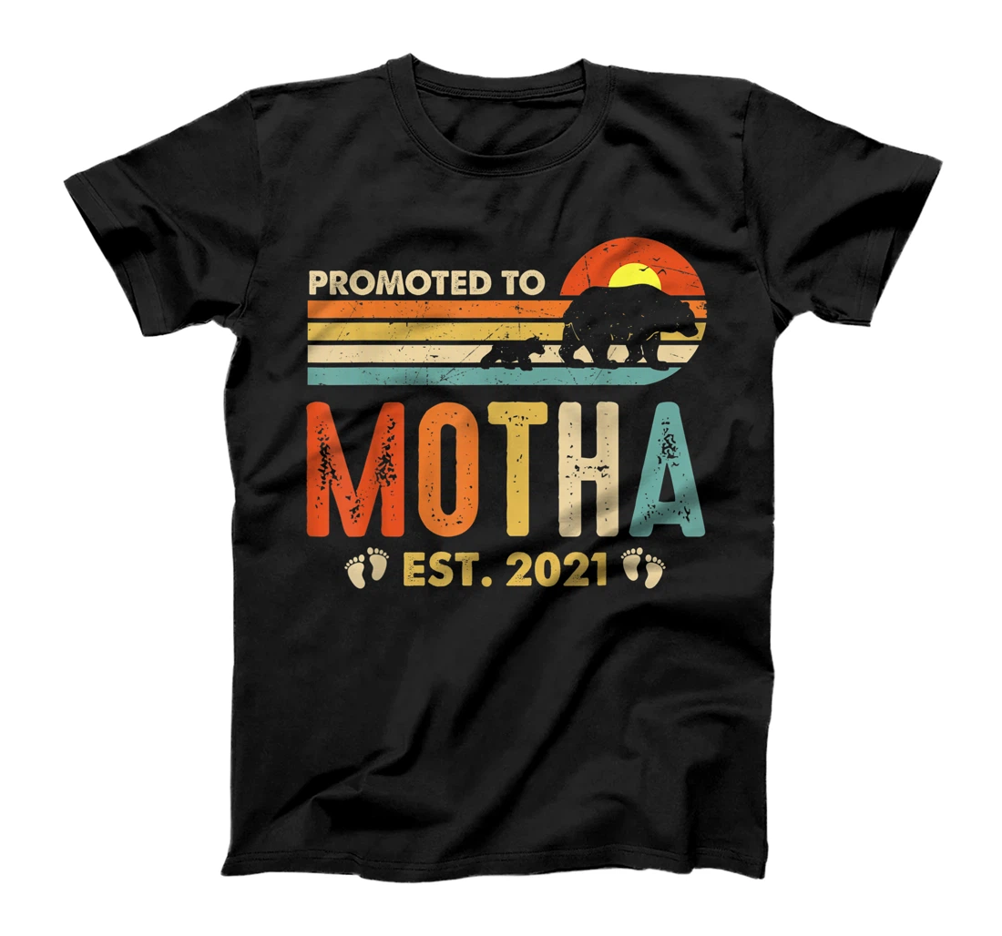 Personalized Promoted to Motha Est 2021 Shirt For Women Floral T-Shirt