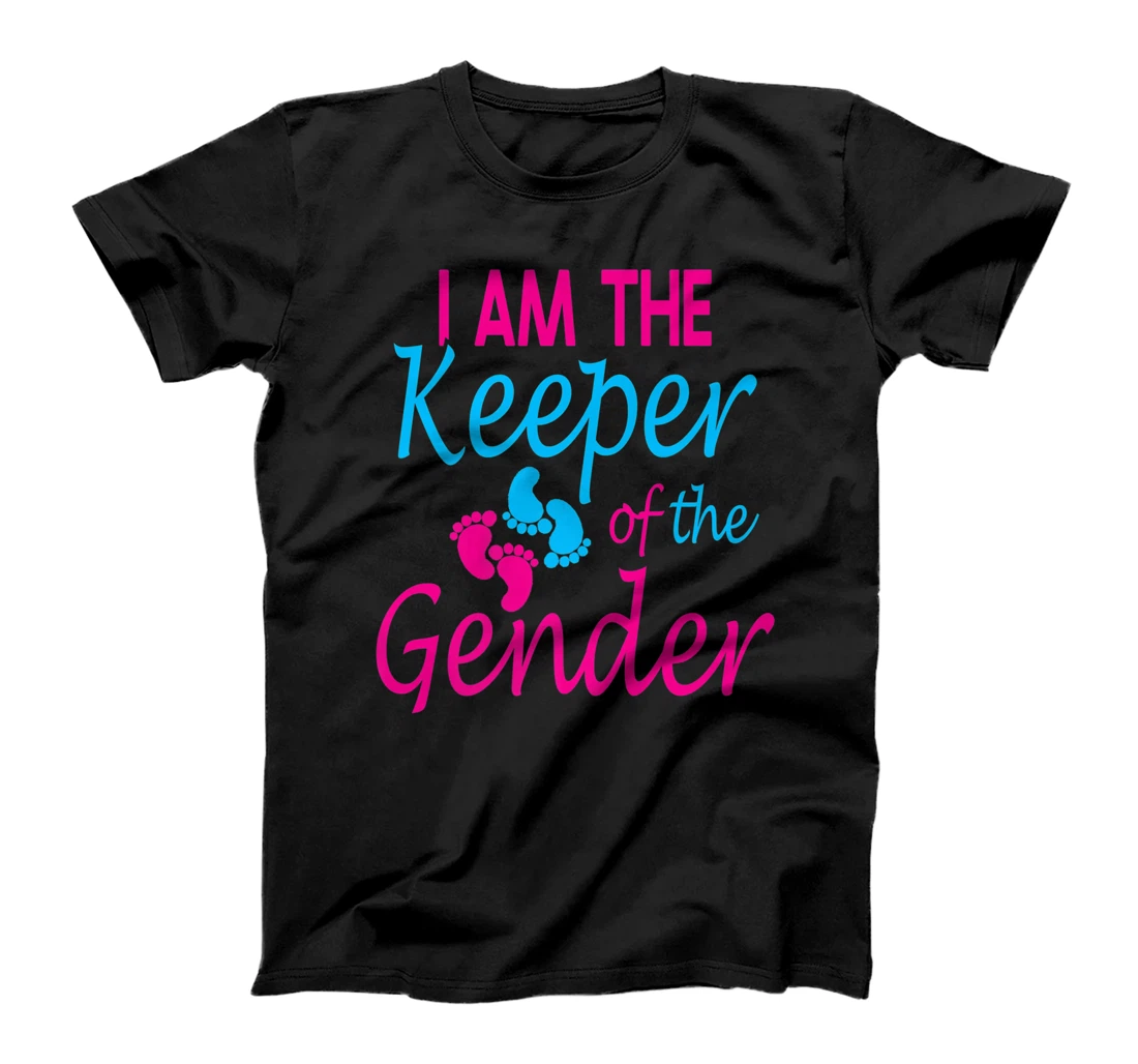 Personalized I am the keeper of the gender reveal party Idea for mama Premium T-Shirt