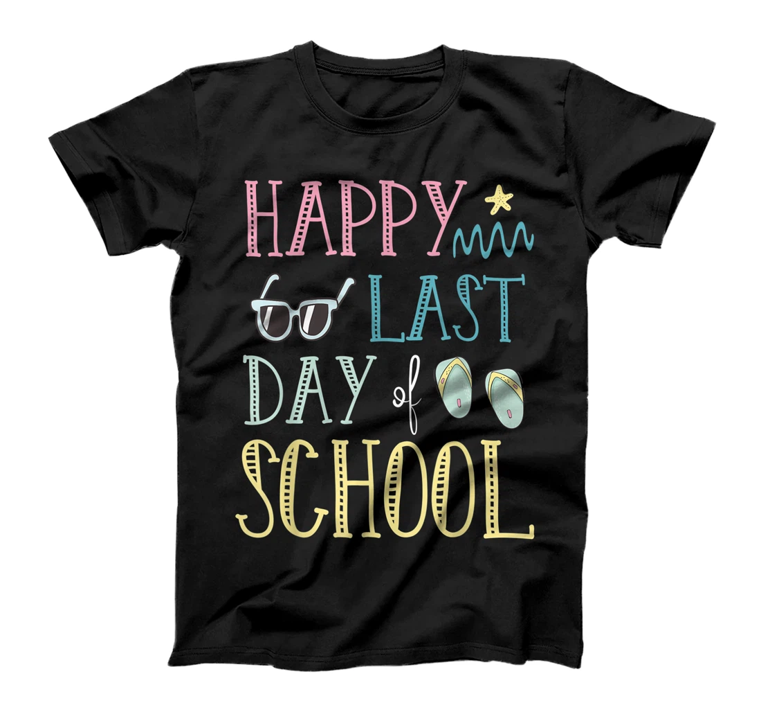 Personalized Happy last day of school Teacher Summer T-Shirt