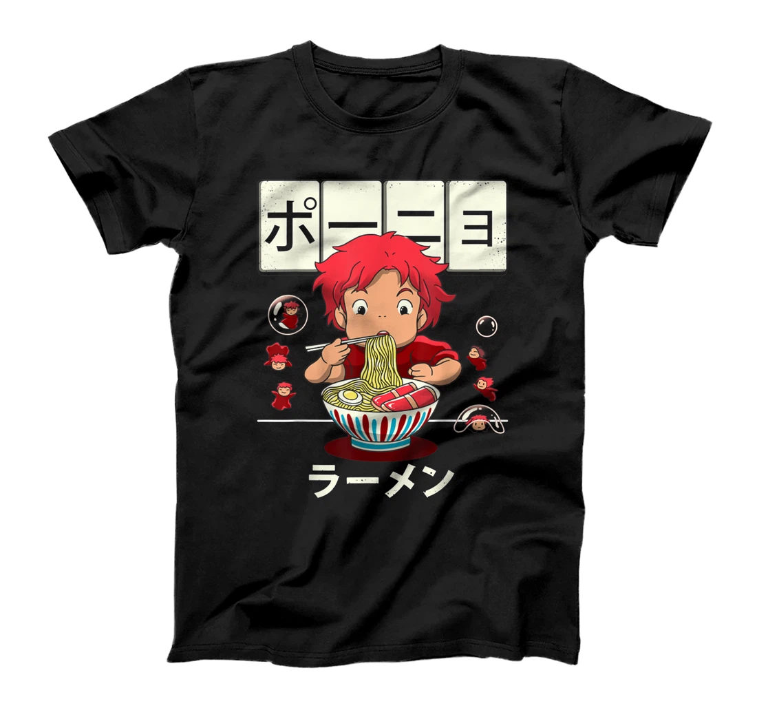 Personalized Retro Ponyos Vaporware Anime Manga Series Costume Holiday T-Shirt