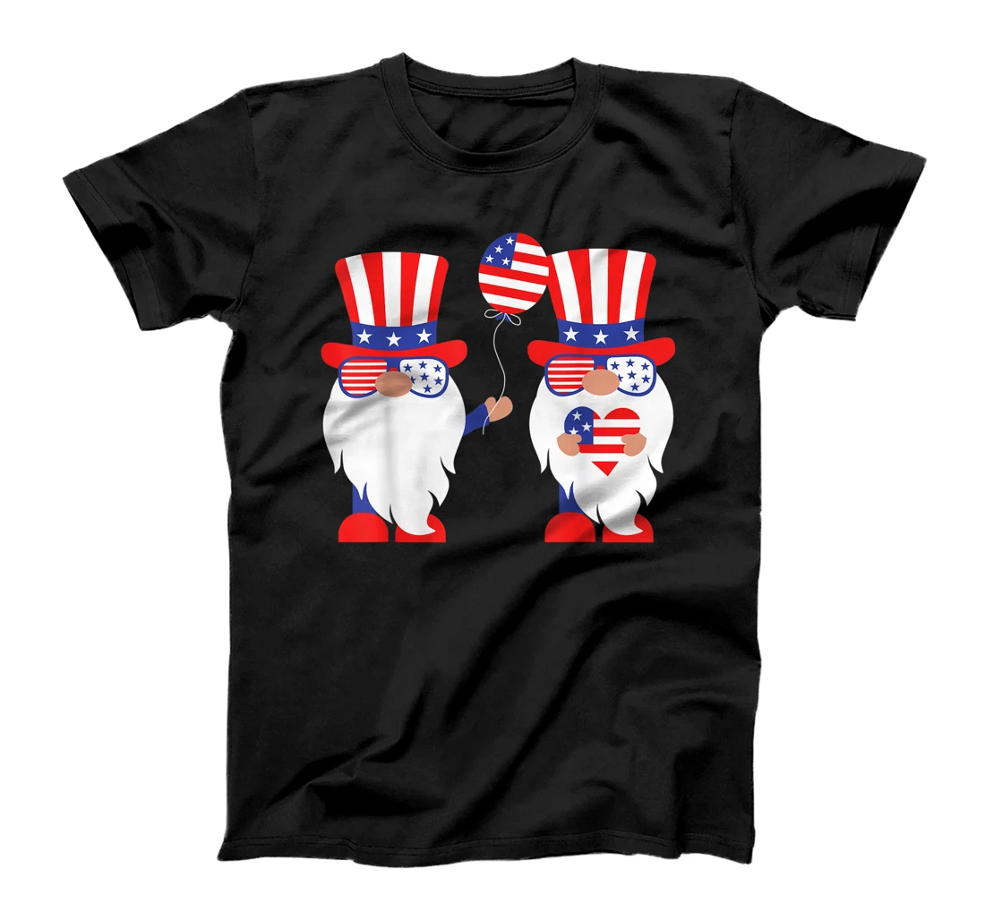 Personalized Gnomes 4th Of July Independence Day T-Shirt