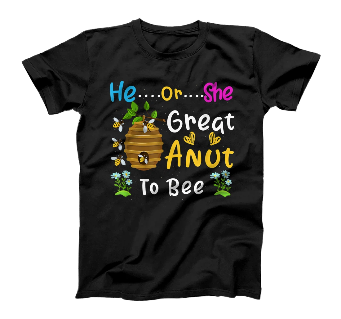 Personalized He Or She Great Aunt To Bee Gender Reveal T-Shirt
