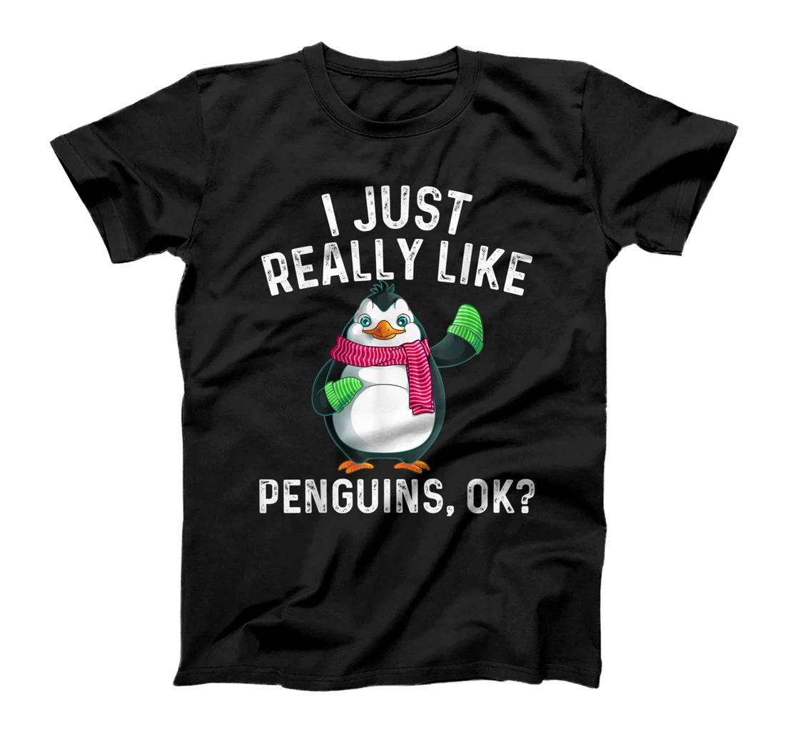 Personalized Funny Penguin Gift For Men Women Bird Aquatic Winter Animal T-Shirt