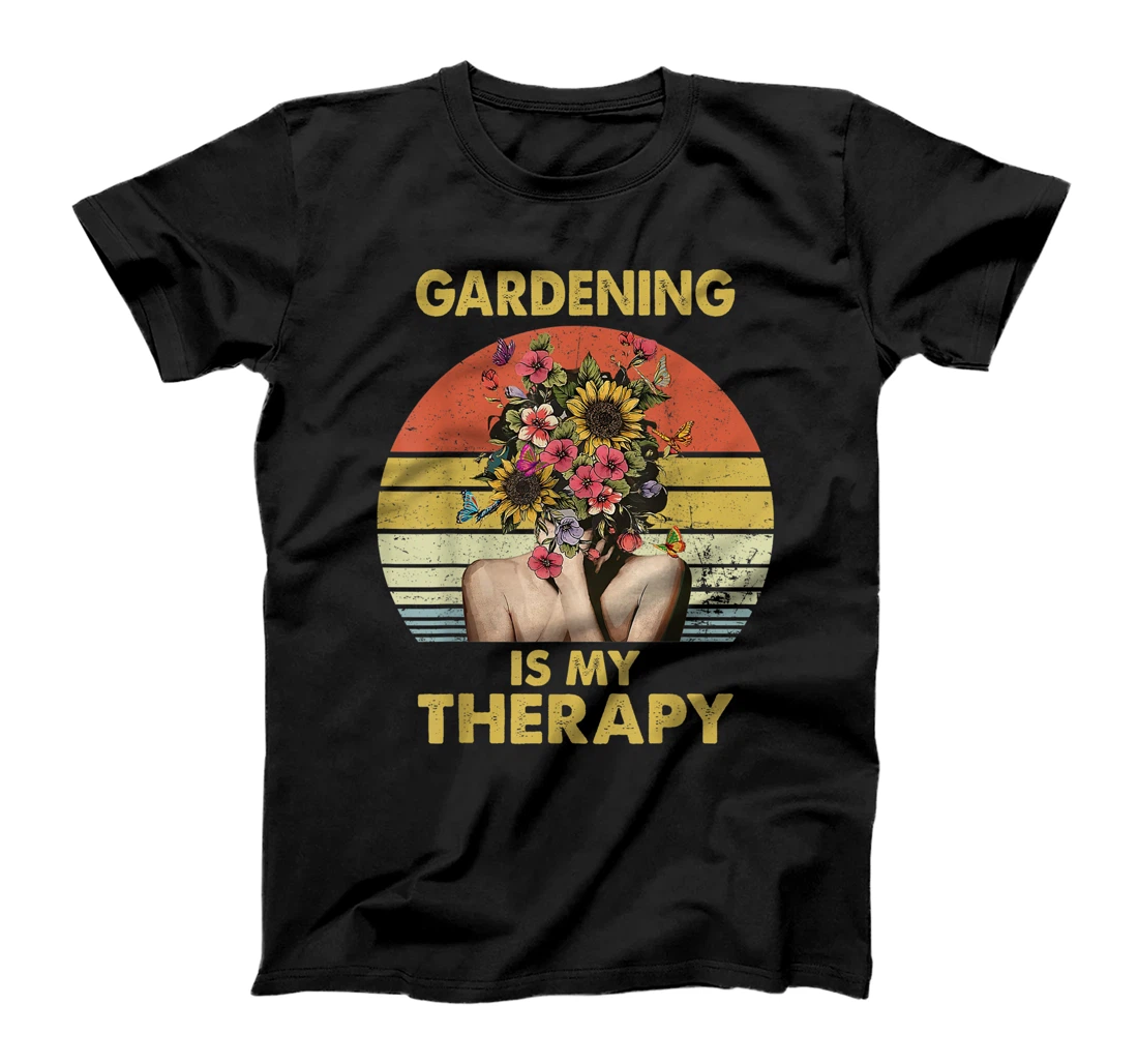 Personalized Power Garden Girl With Sunflower Cute Flower Whisperer T-Shirt