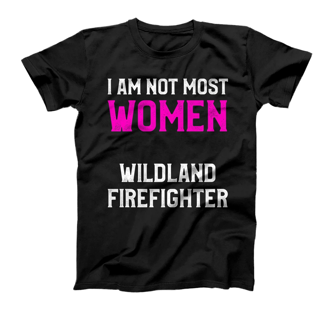 Personalized Wildland Firefighter Firefighting Fireman Premium T-Shirt