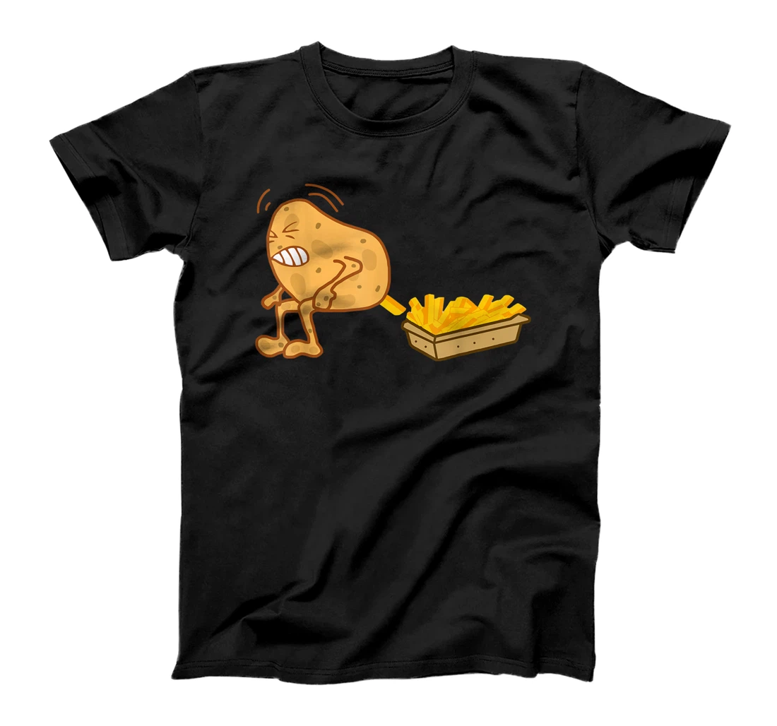 Personalized French Fries Potato Pooping Fries T-Shirt