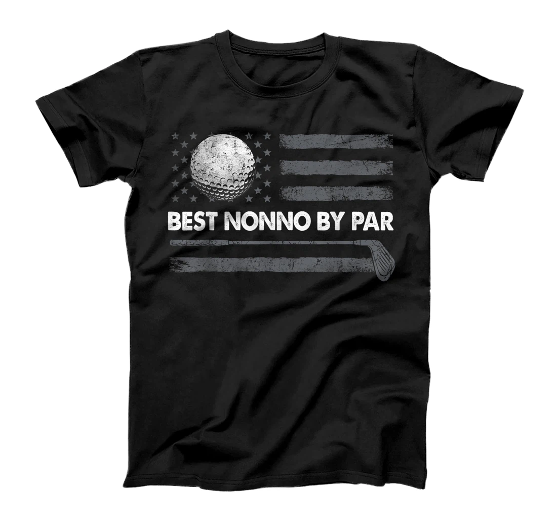 Personalized Mens Best Nonno By Par Vintage For Men Golf Lover Funny Shirt T-Shirt