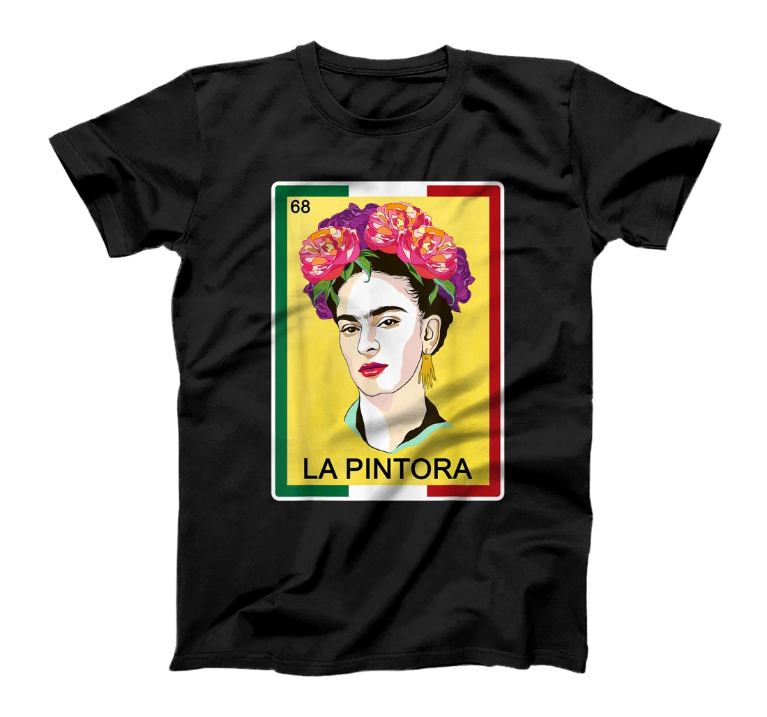 Personalized La Pintora Lottery Gifts for Women Mexican Lottery Bingo Tee T-Shirt
