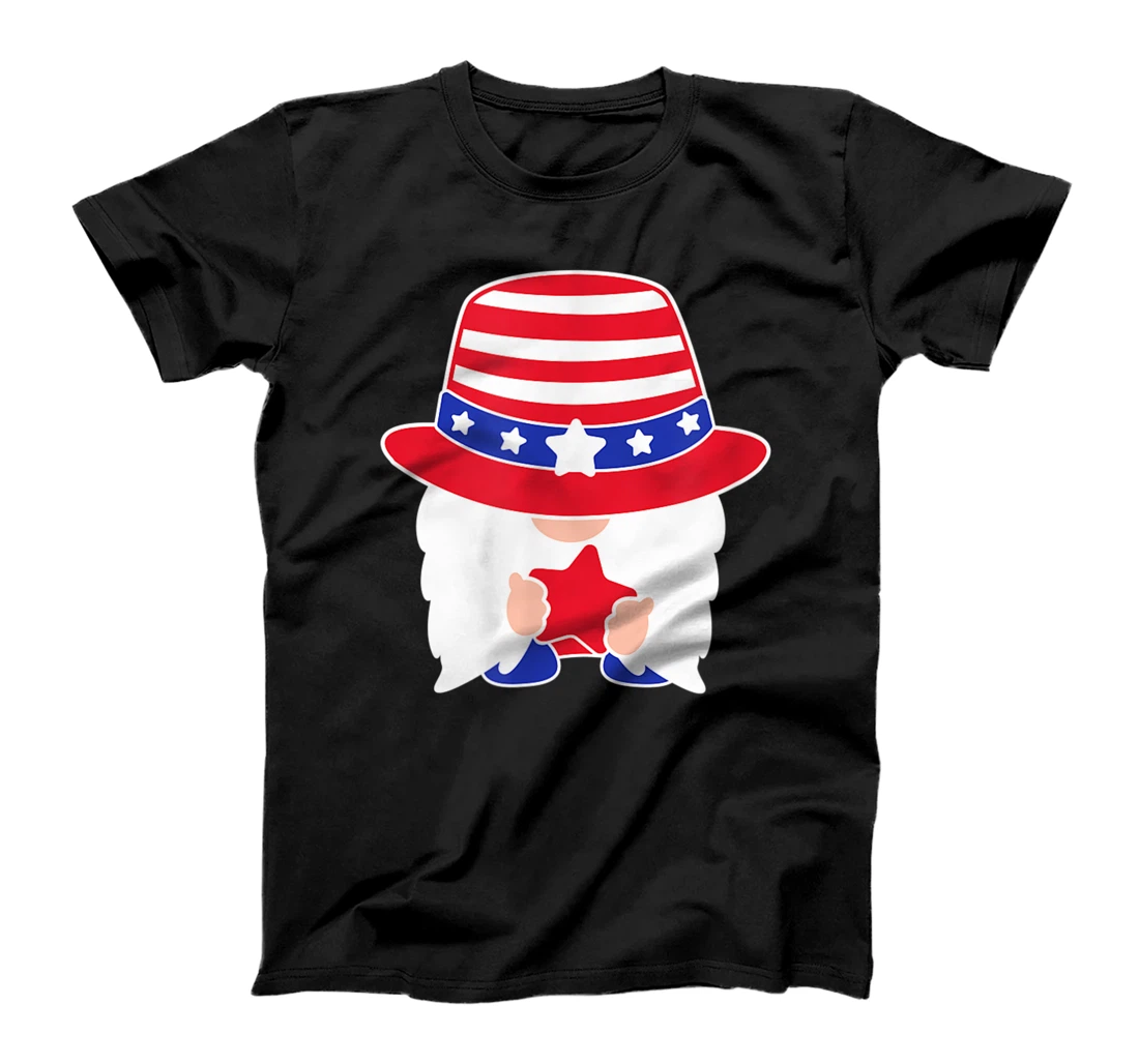 4th Of July American Gnome Independence Day T-Shirt