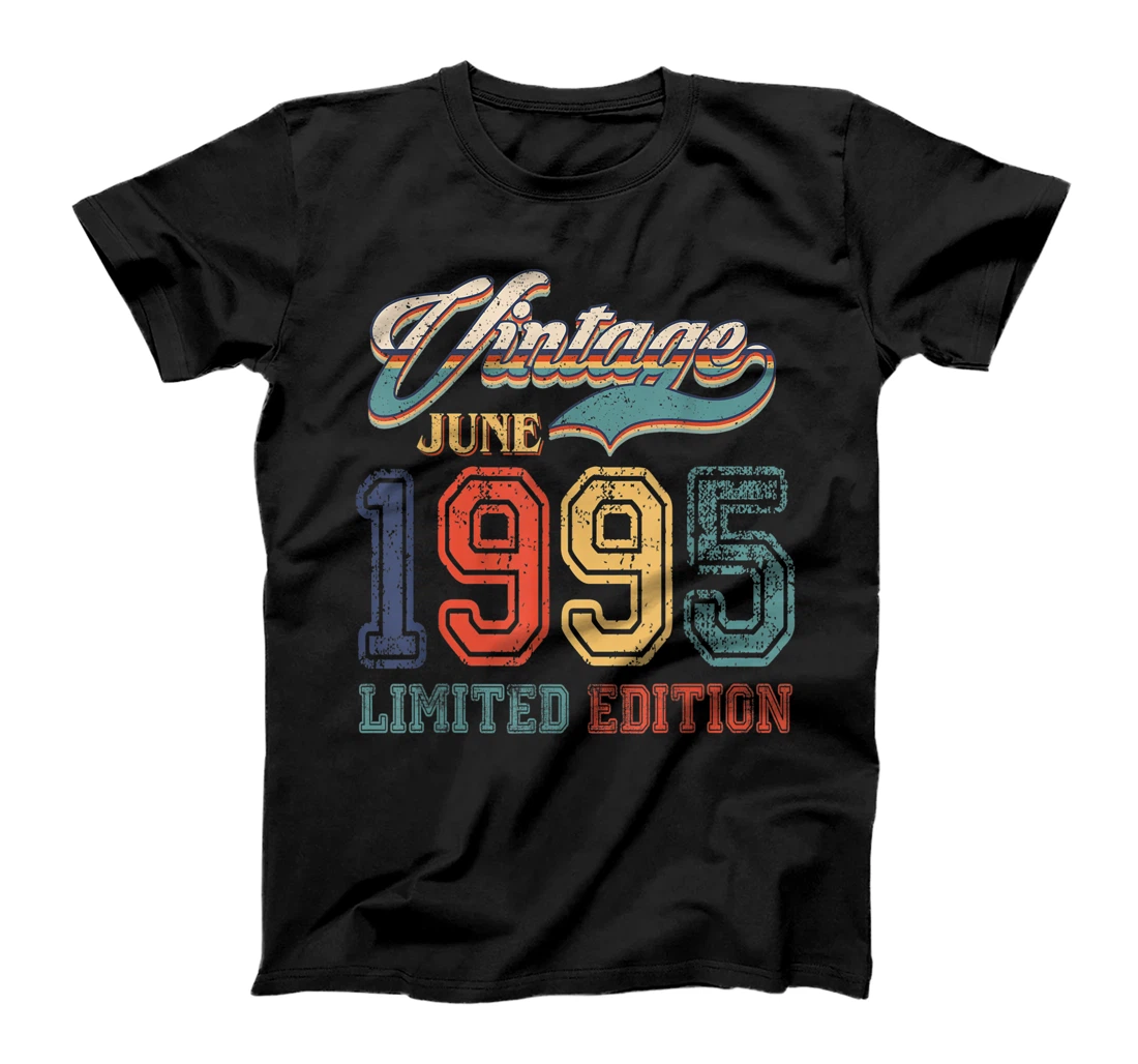 Personalized Retro June 1995 Limited Edition Vintage 26 Years Old T-Shirt