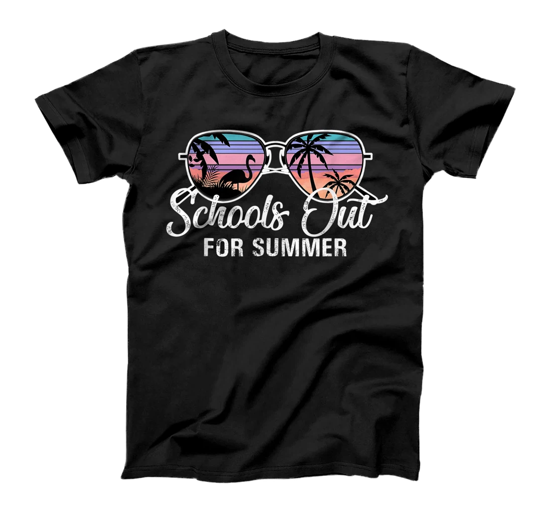 Personalized Schools Out For Summer, Retro Sunset Vacation T-Shirt, Kid T-Shirt and Women T-Shirt
