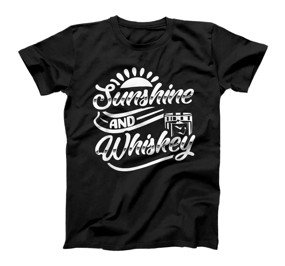 Personalized Sunshine And Whiskey Morning Alcohol Lover Drinking Fan T-Shirt, Women T-Shirt