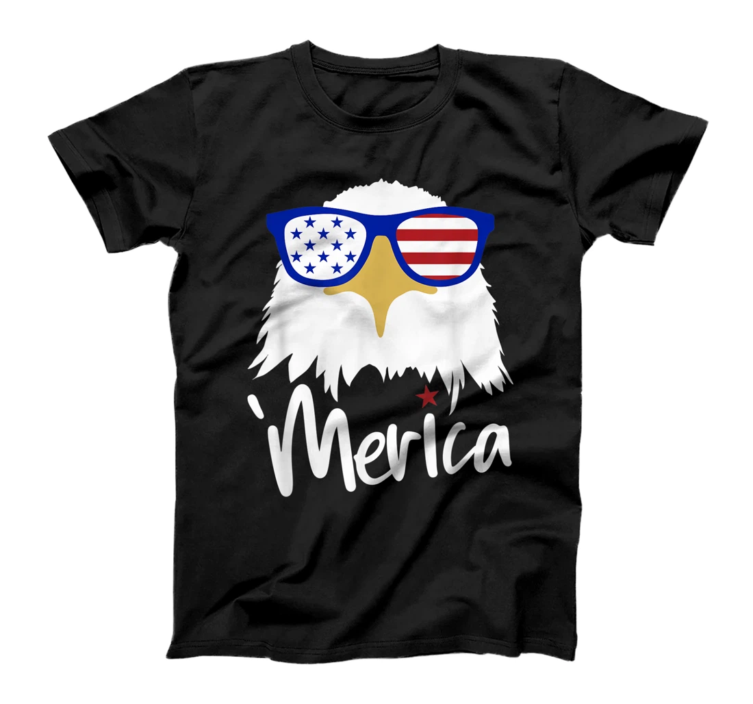 Personalized Merica Patriotic Eagle USA Flag 4th Of July Independence Day T-Shirt, Kid T-Shirt and Women T-Shirt