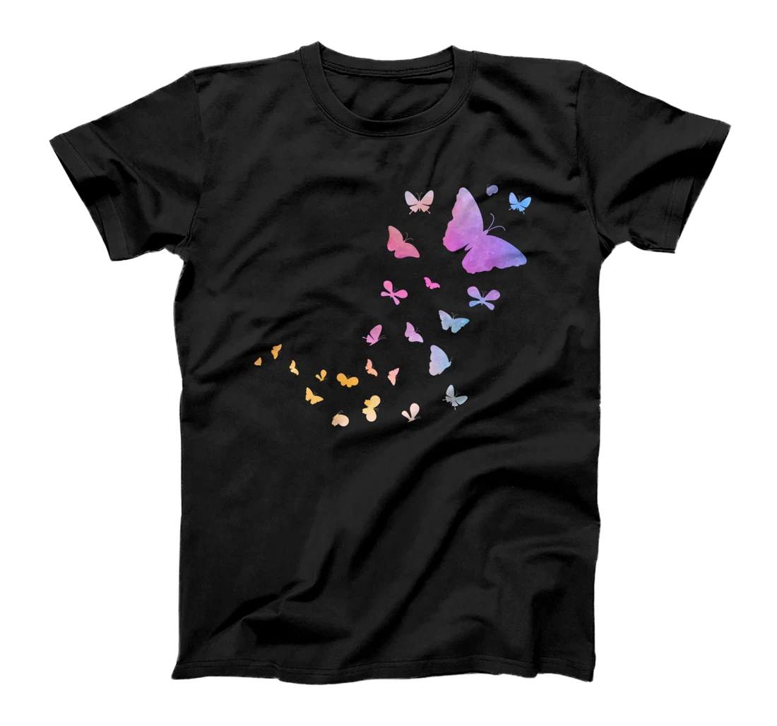 Watercolored Butterfly Cute Insects Nature Lover T-Shirt