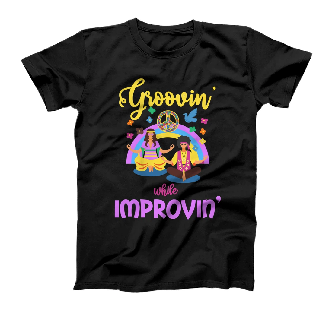 Meditating groovin improvin Cancer Patients wellness yoga T-Shirt