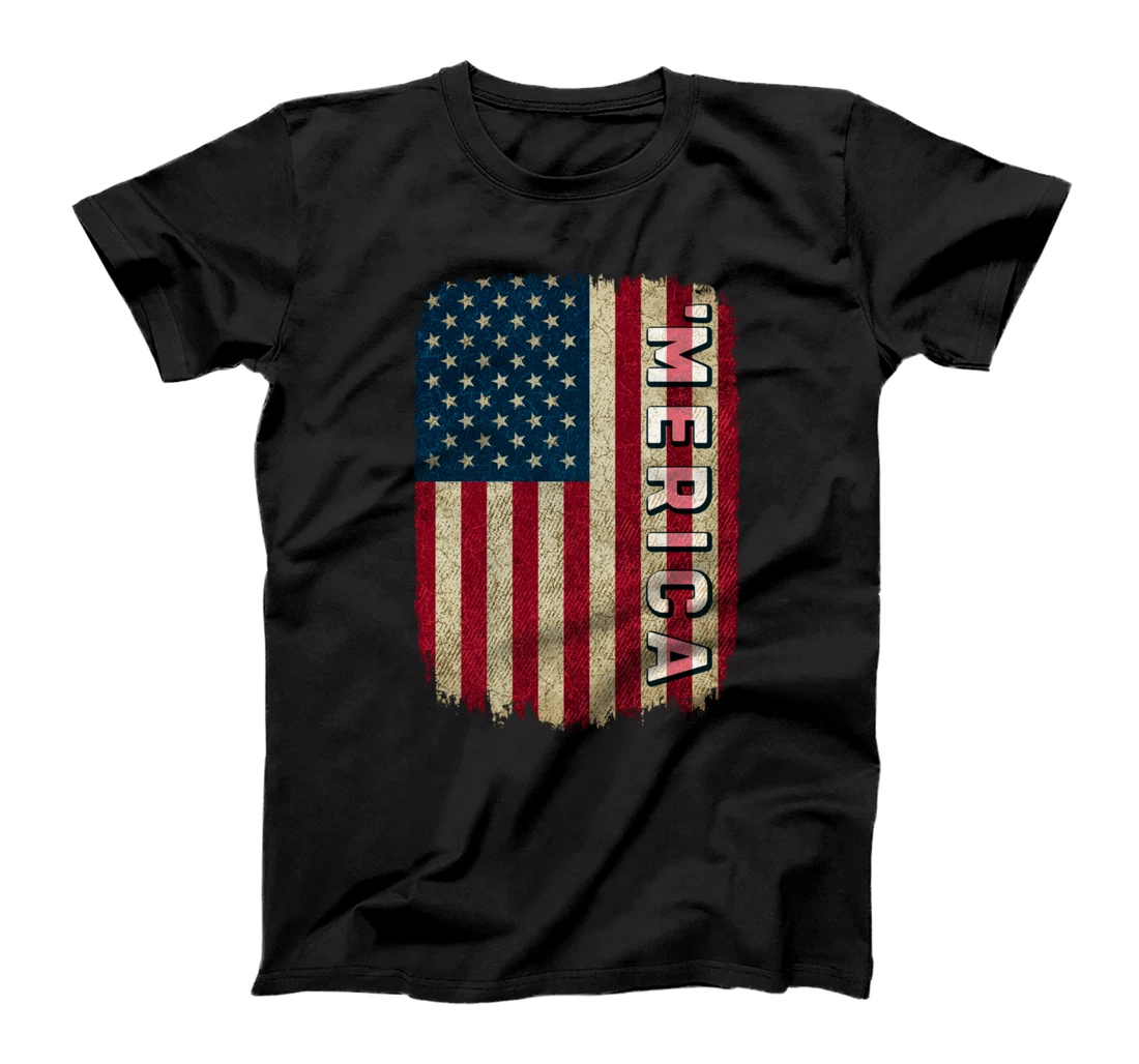 American Flag 4th of July USA Fourth of July Party Merica T-Shirt