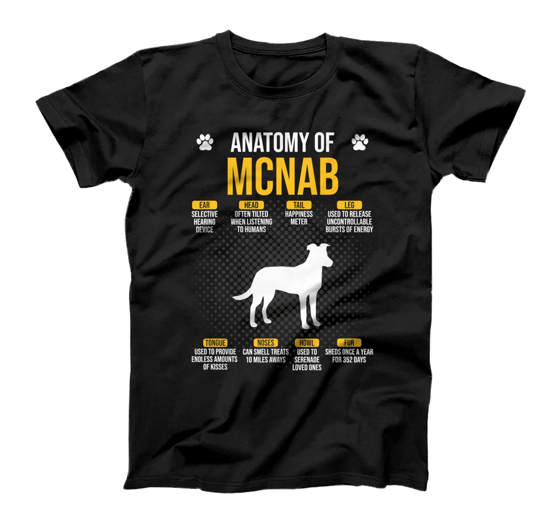 Anatomy Of Mcnab Dog Lover T-Shirt