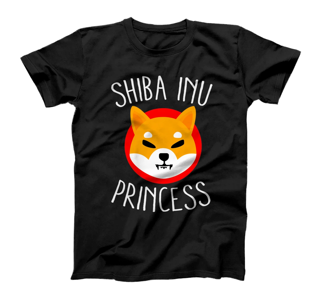 Personalized Shiba Inu Princess Funny Shib Coin Cryptocurrency Blockchain T-Shirt