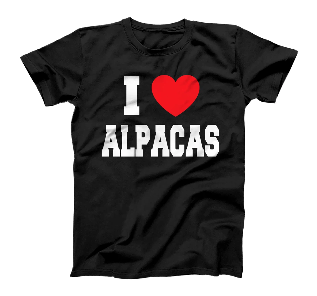 Personalized I Love Alpacas T-Shirt