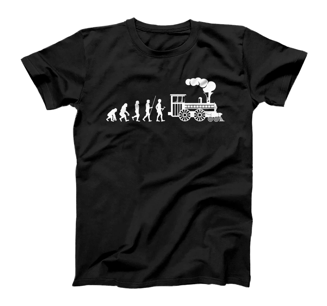 Personalized Train Driver Steam Engine Locomotive Operator Evolution T-Shirt