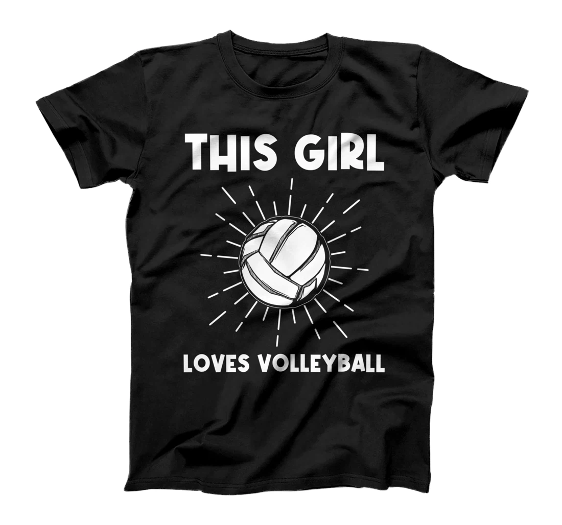 Personalized Cool Volleyball Gift For Girls Boy Player Indoor Beach Sport T-Shirt