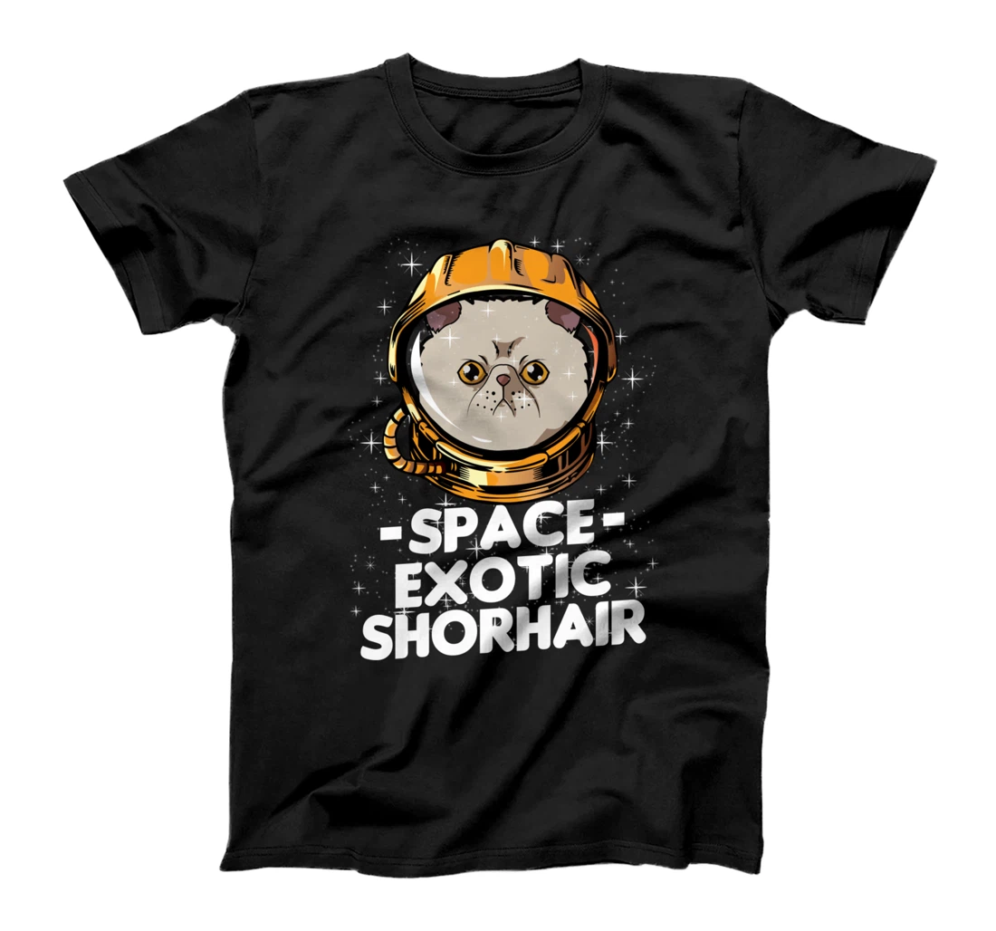 Exotic Shorthair Space Astronaut Funny Cat T-Shirt