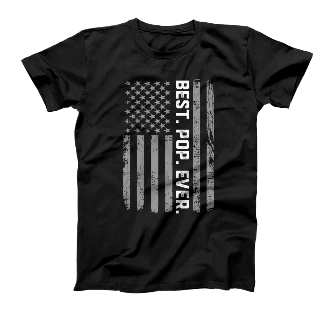 Best Pop Ever Vintage American Flag 4th of July T-Shirt